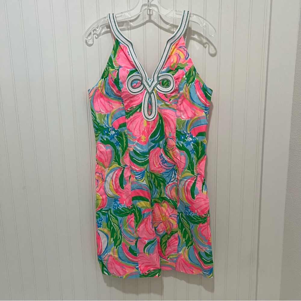 Lilly Pulitzer 8 Tessa Dress So Apeeling Print Preppy Beach